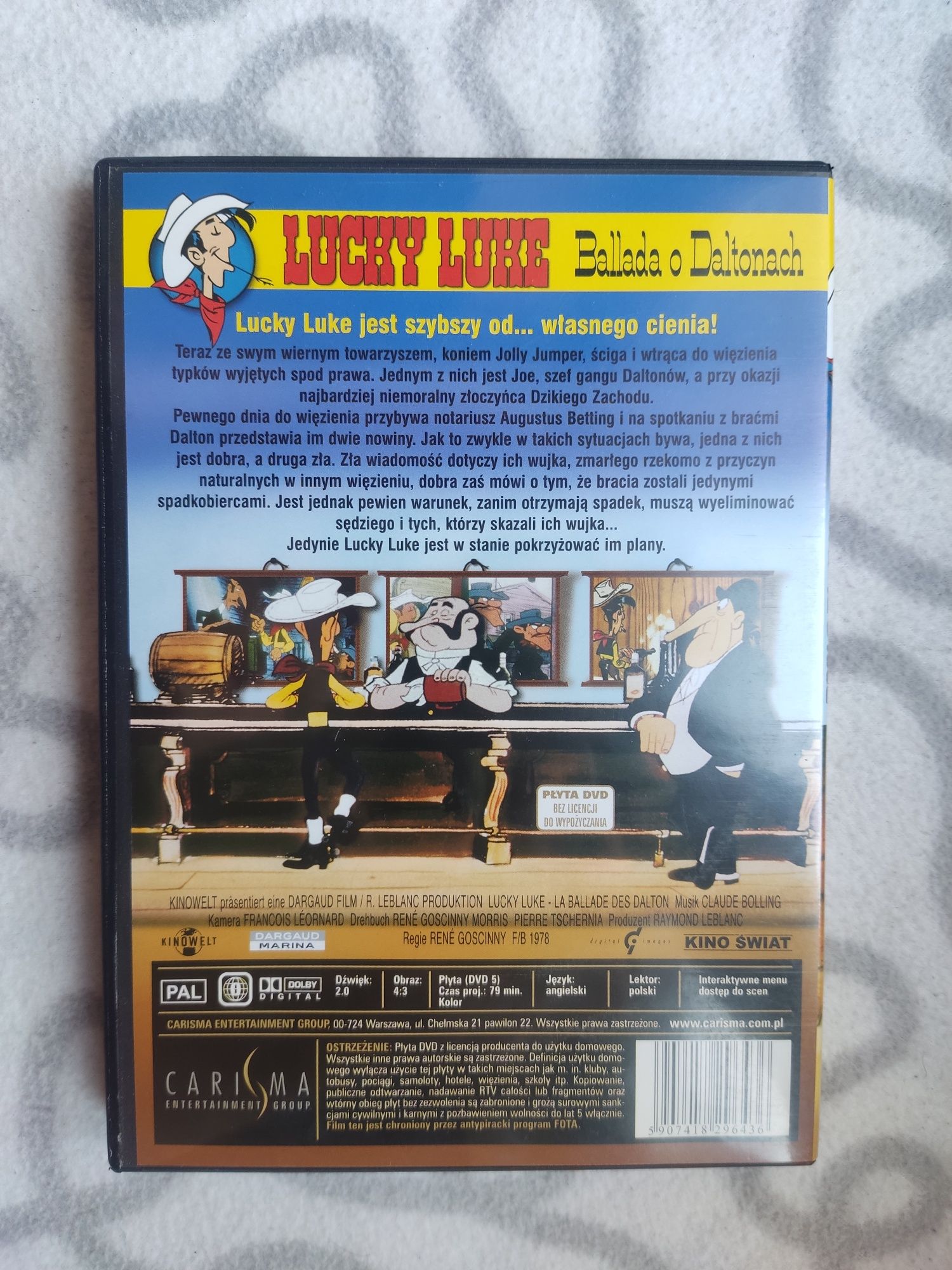 Płyta DVD film bajka Lucky Luke Ballada o Daltonach
