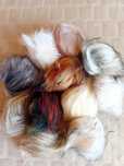 Pompon futrzany 9 cm 11 sztuk Do czapki