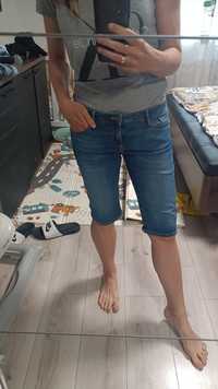 Spodnie do kolan jeansy cross jeans M L