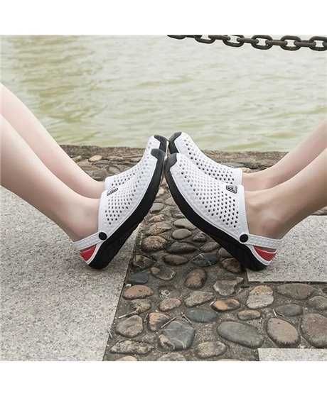 Sandálias Antiderrapantes, à Prova de Água, Tamanho 42, Branco - Goeik