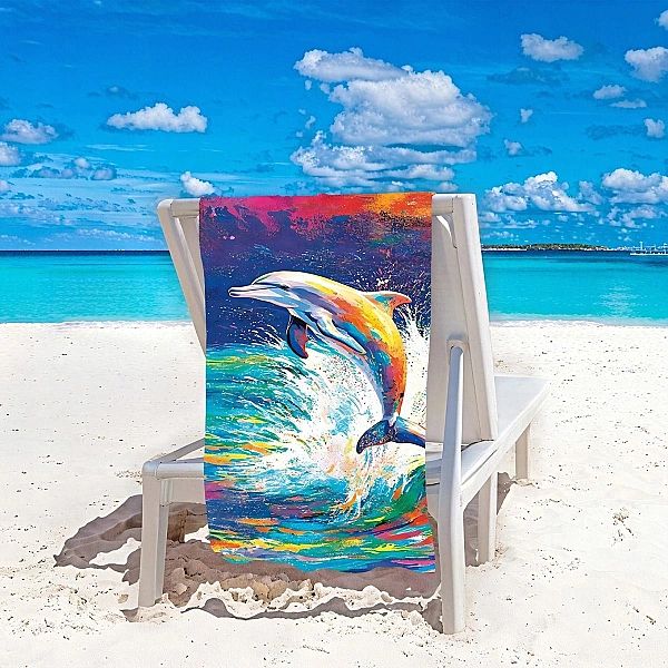 Ręcznik plażowy HOLIDAY SZYNKOSCHNĄCY mikrofibra kolorowy 100x180
