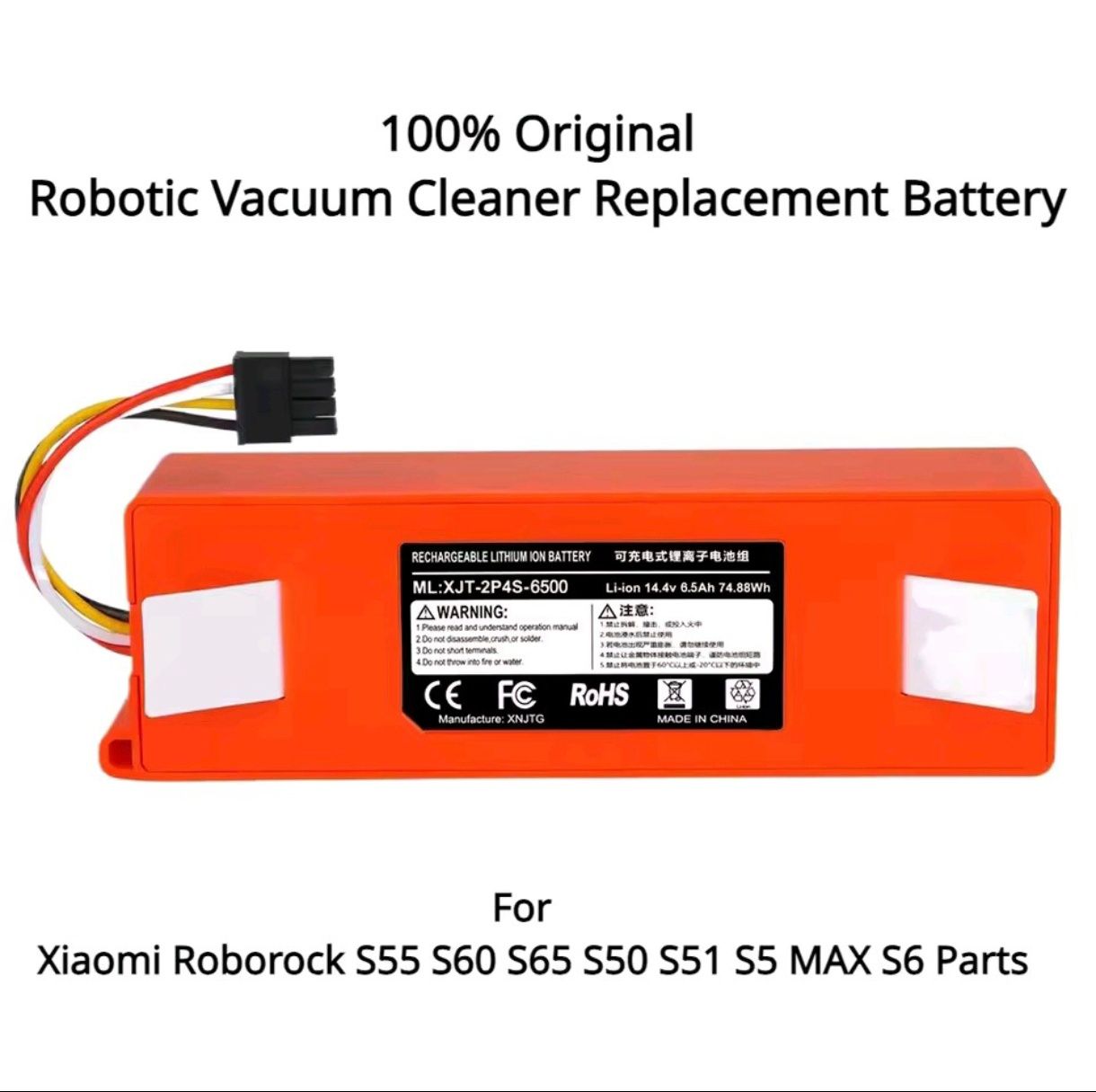 Bateria substituição aspirador Xiaomi
