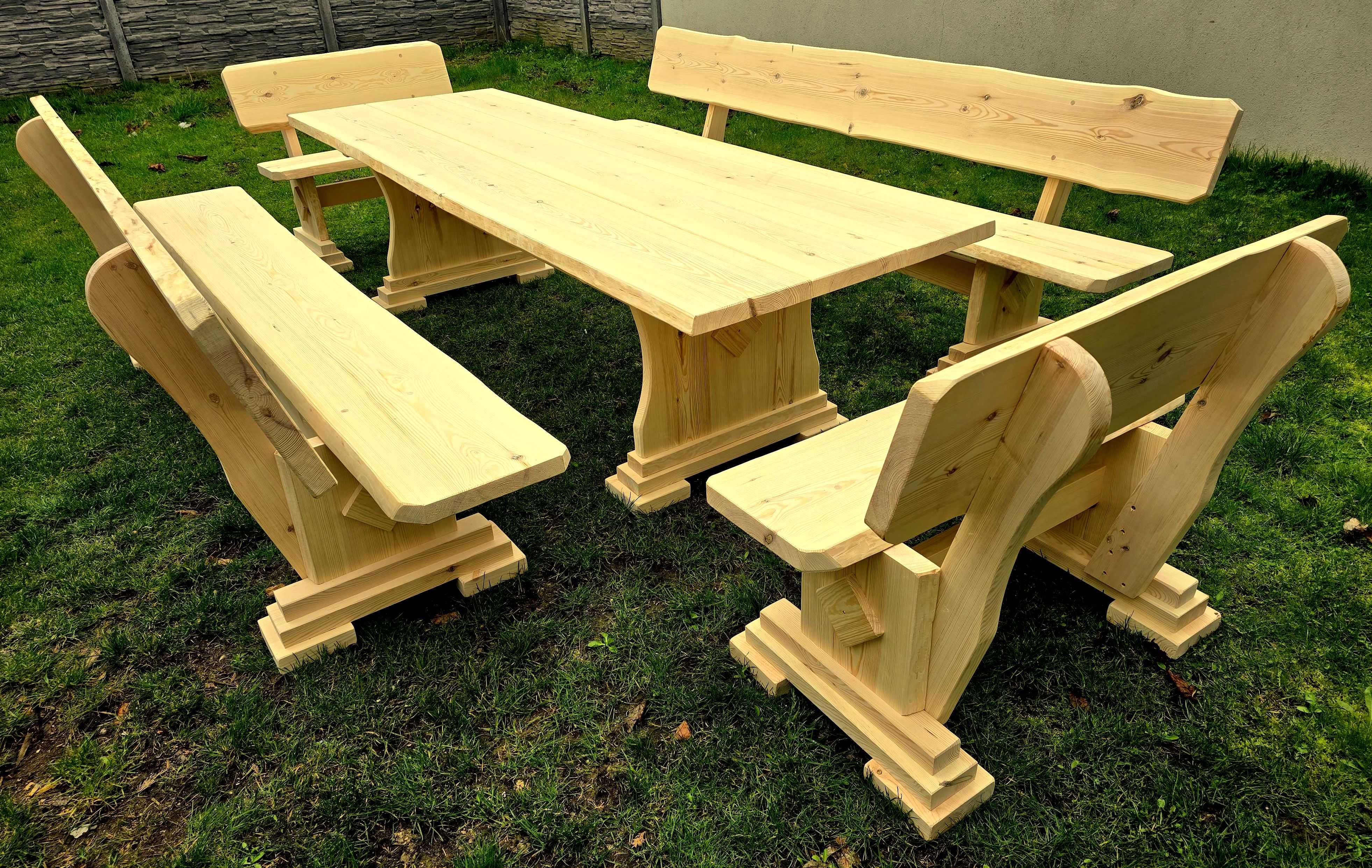 Meble ogrodowe, drewniane, barowe , stół ,ławka ,zestaw xxl 16-18 osób