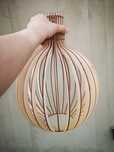 Lampa wisząca  drewniana e27