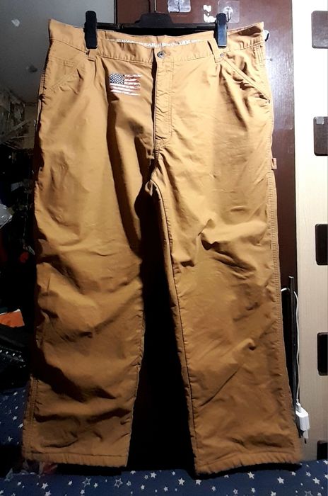 Мужские зимние штаны, тёплые штаны на флисовой подкладке W40