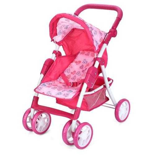 Коляска-трансформер для кукол MELOGO 9352/011 прогулочная розовая