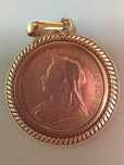 Libra (22k) com aro (19,2k), 12,5g do ano 1900