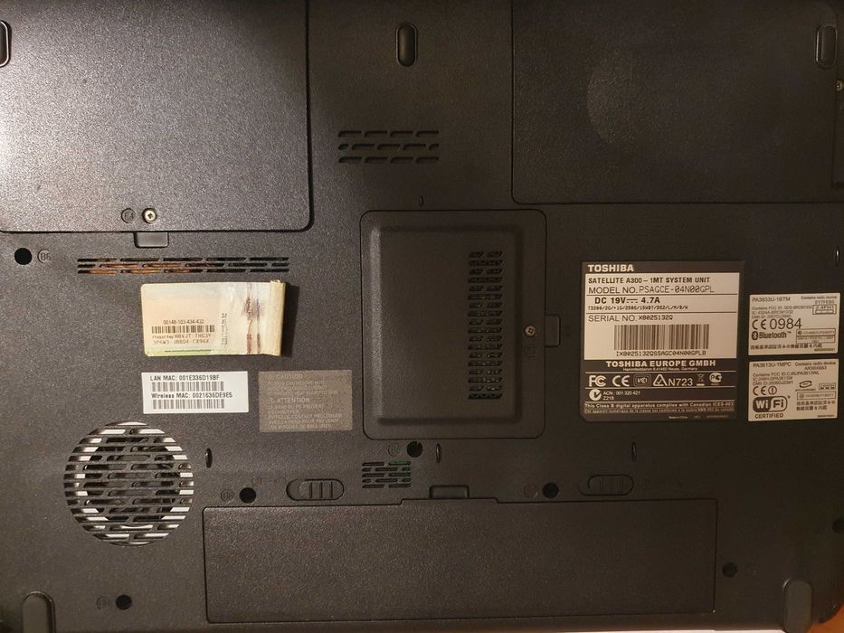 Laptop Toshiba Satellite A300