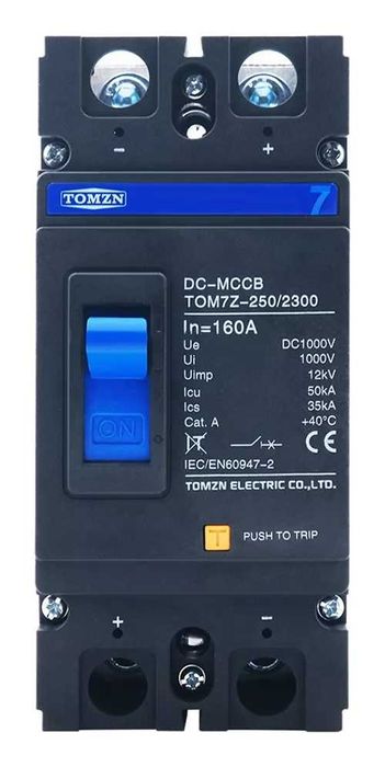 Автоматичний вимикач TOMZN 2P DC MCCB 1000V 250A