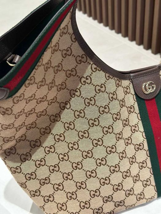 Torebka połączenie tkaniny ze skora