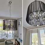 Glamour Lampa Kryształ Led