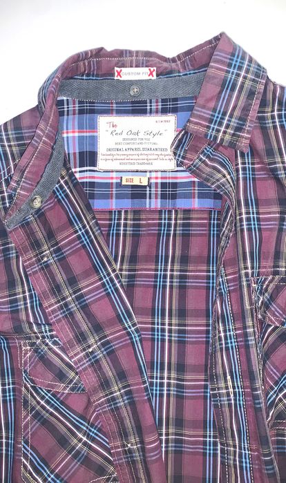 Camisa xadrez Red Oak L