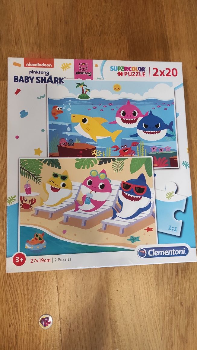 Puzzle baby shark 2x20 puzzle 3+