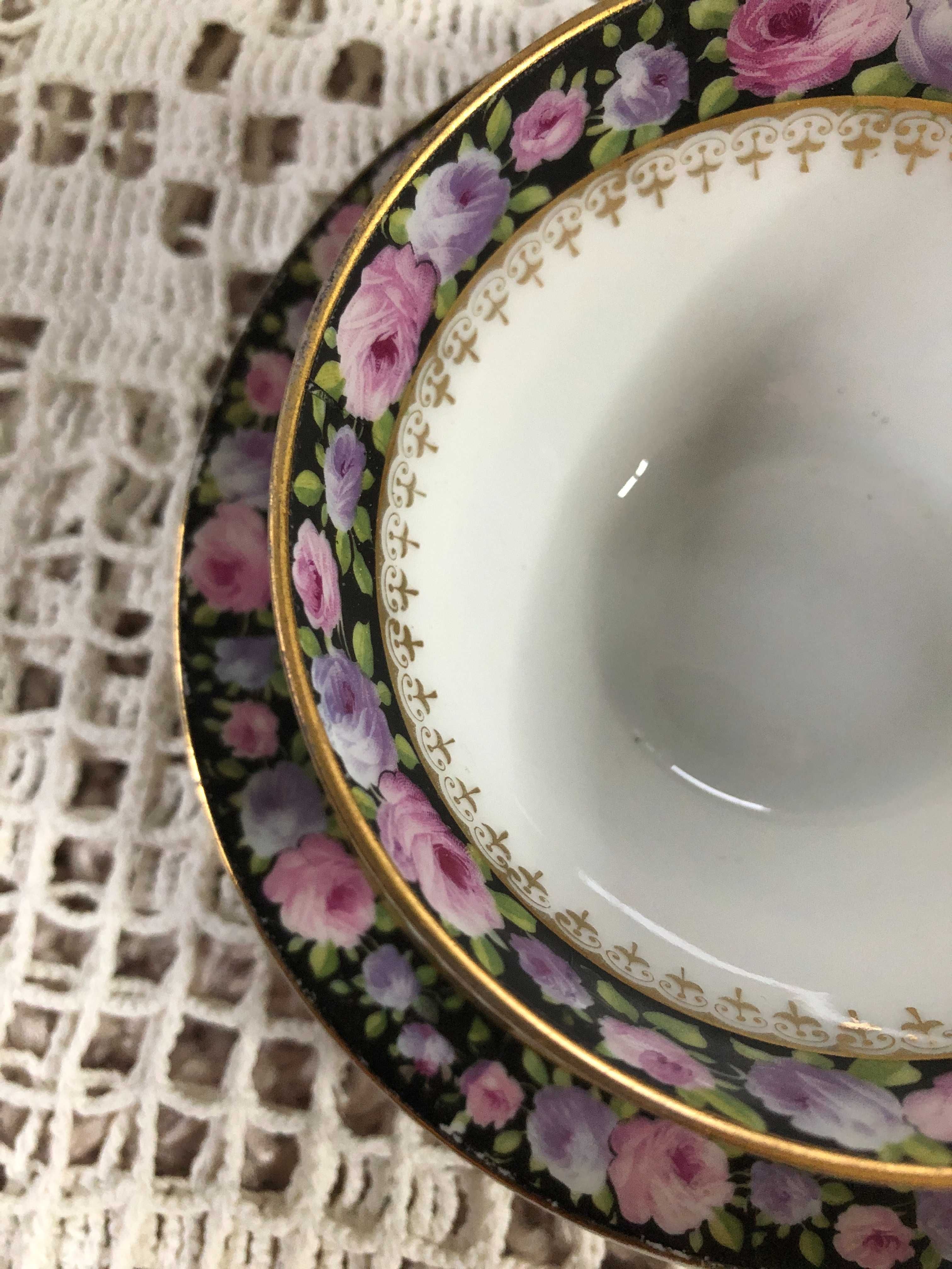 Filiżanka talerzyk porcelanowy KPM Germany porcelana świąteczny duo