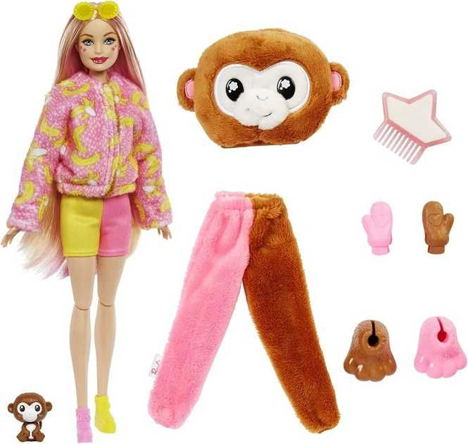 Лялька Barbie Cutie Reveal Doll Monkey Plush Costume Барбі Мавпочка