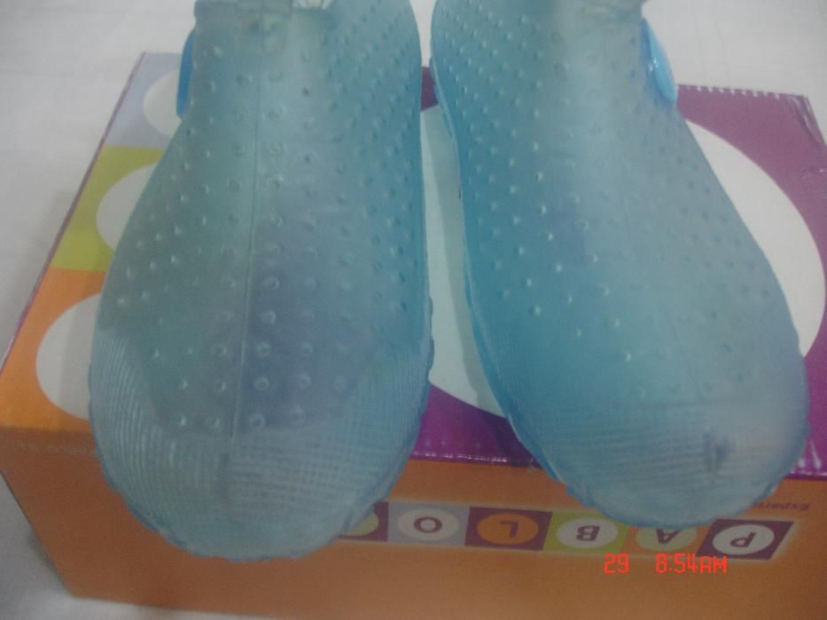 Sapatos de silicone sport zone p/ piscina ou praia, tamanho:24