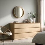 Espelho Redondo IKEA STOCKHOLM 60 cm – Carvalho, Estado Impecável