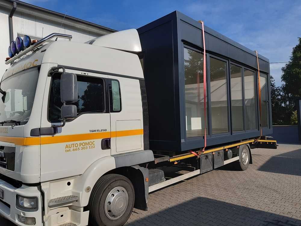 Kontenery biurowe mobilne pawilon handlowy XXL 8x3m WC+aneks Producent