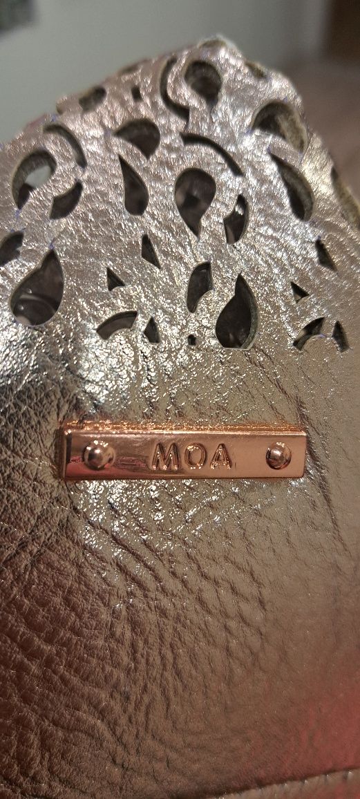Сумка MOA з перфорацією золота