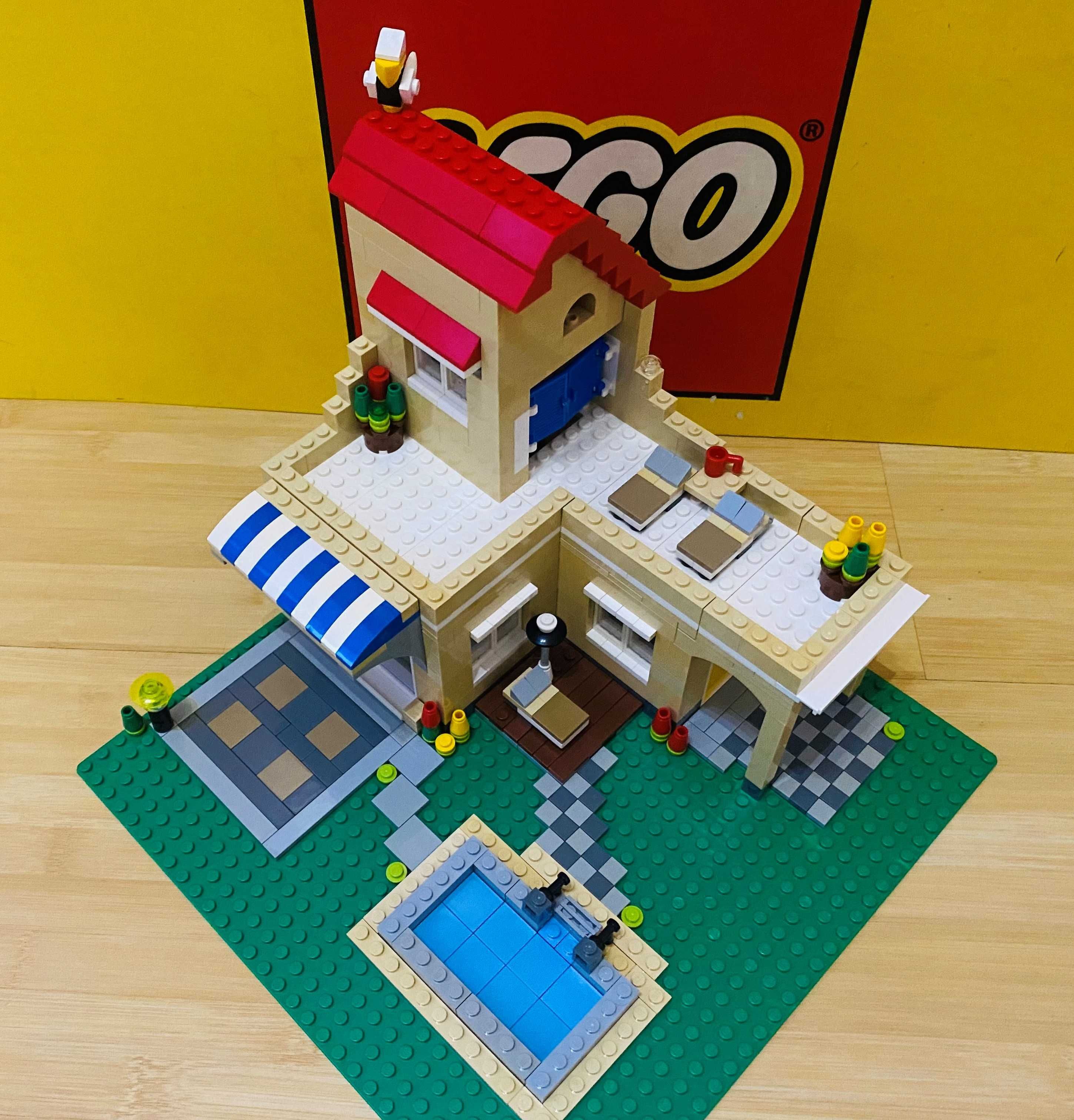 LEGO CREATOR 6754 Dom rodzinny z basenem i balkonem domek z klocków