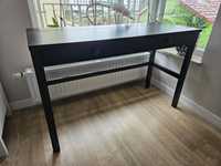 Biurko/konsolka Ikea HEMNES, czarne, lite drewno