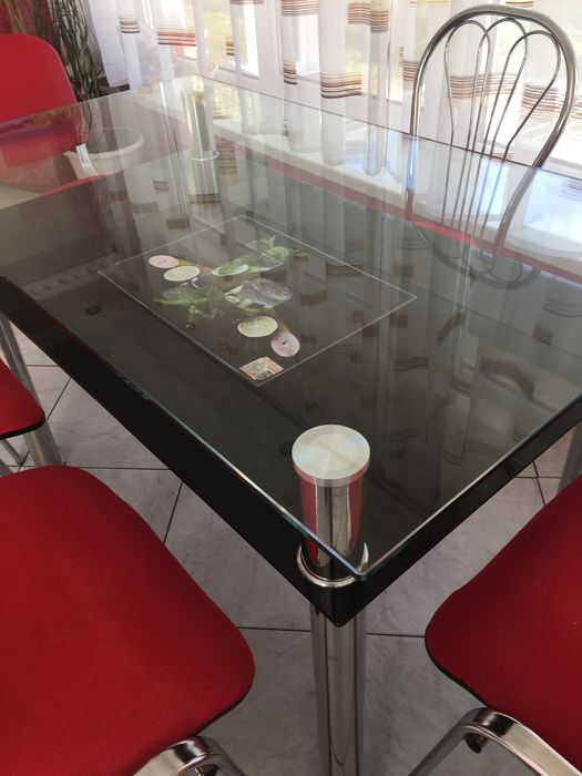 Склянний стіл/крісла