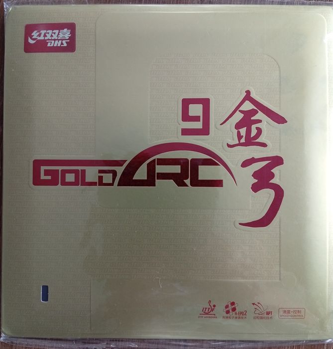 Profesjonalna okładzina DHS Gold ARC 9 2,1mm H37 tenis stołowy