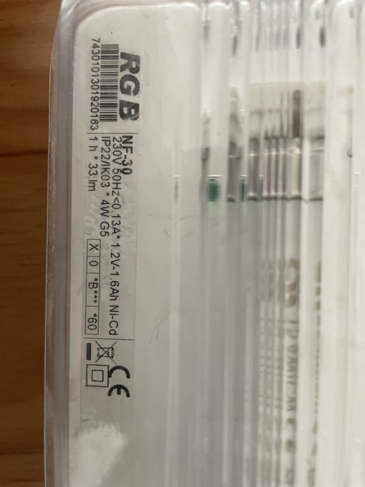 Luz de saída de emergência