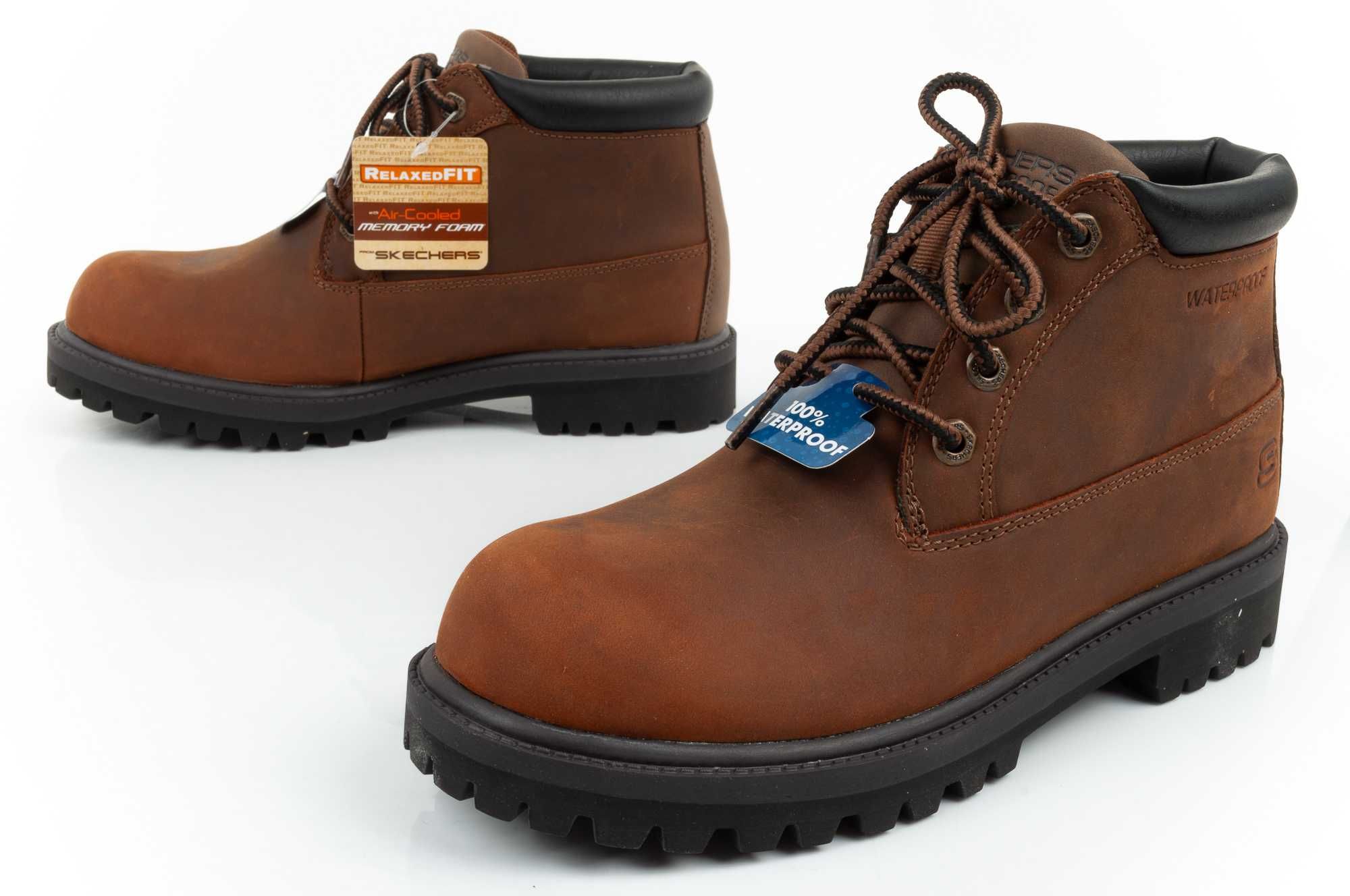 Buty męskie trapery Skechers  wodoodporne r. 40-45