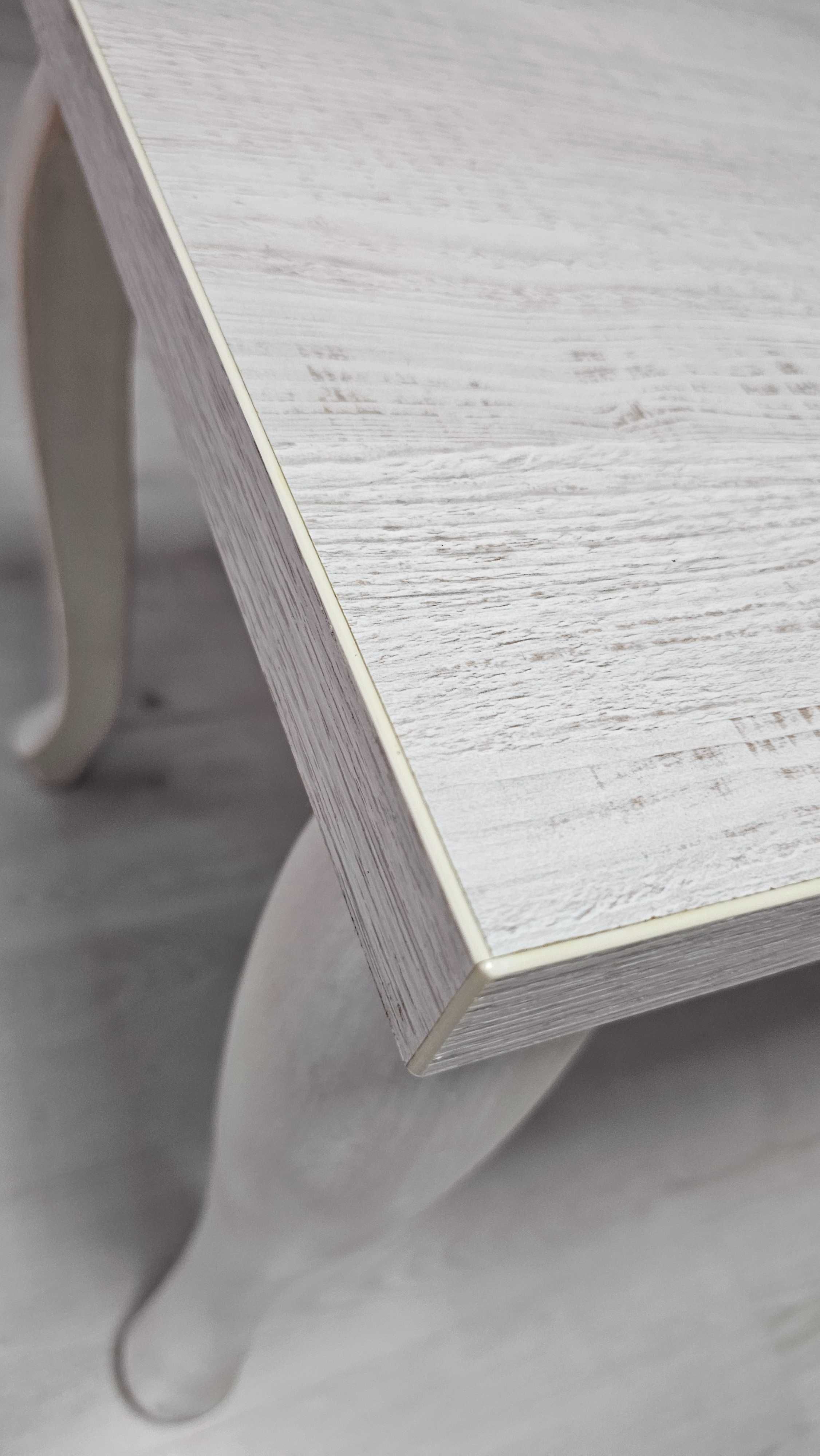 Stolik biurko bialy shabby chick przecierane