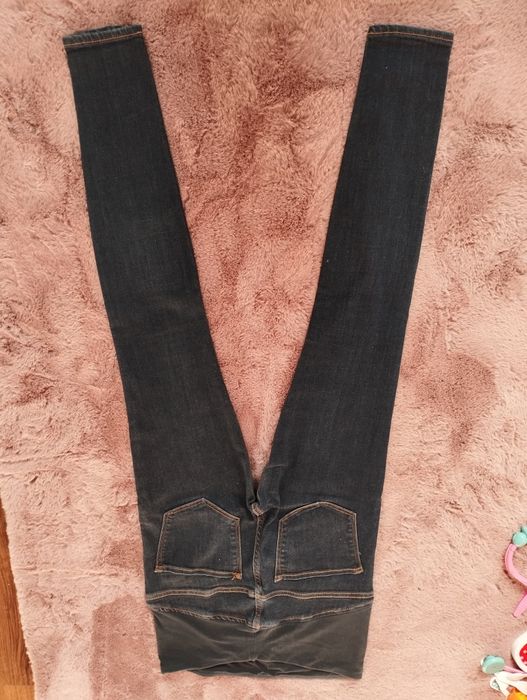 Spodnie ciążowe H&M granat plus leginsy