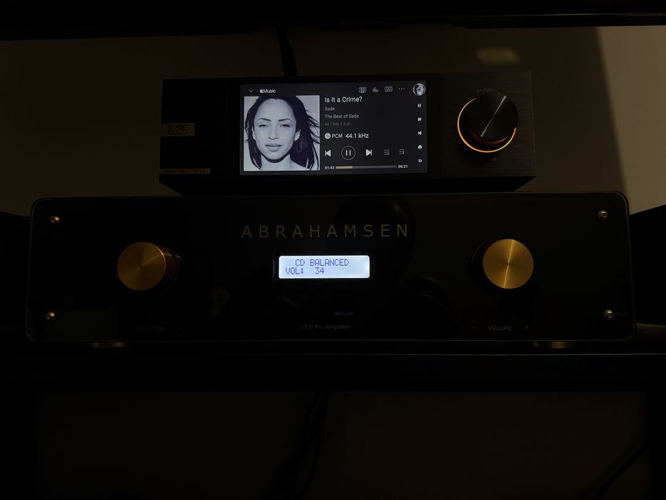 Abrahamsen Przedwzmacniacz v3.0 Up + dwie końcówki v4.0 Up. Pilot BDB