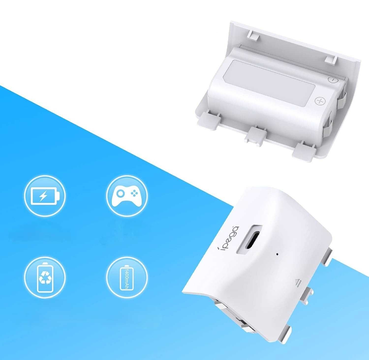 Stacja ładująca z chłodzeniem do Xbox Series S  2 akumulatory 1400 mAh