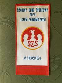 Grudziądz proporczyk SZS SKS przy ekonomiku