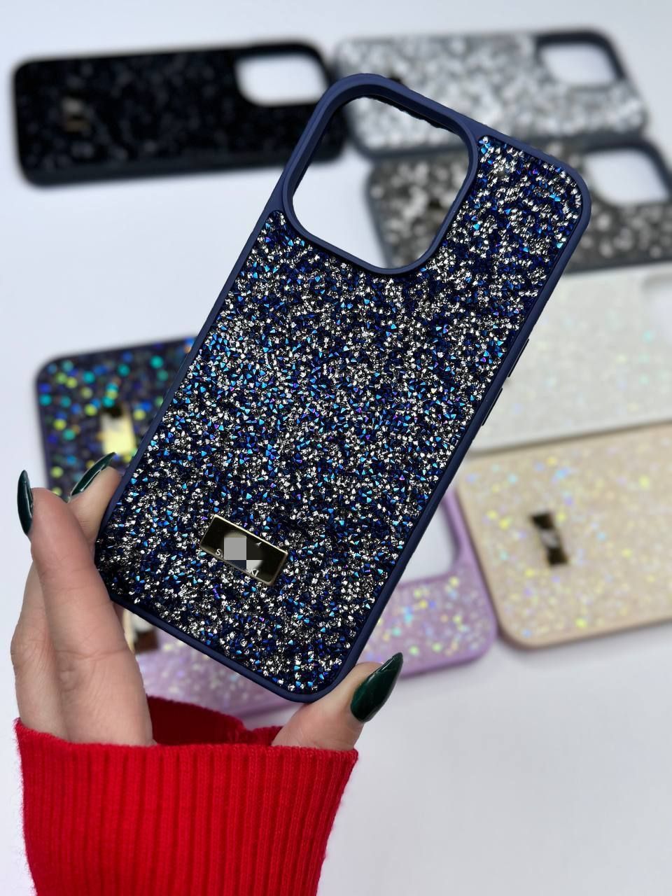 Чохол чехол с камушками стразами Swarovski сваровски iPhone 15 pro max
