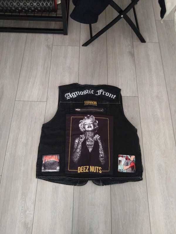 Kamizelka no fear custom washed style Punk Rock