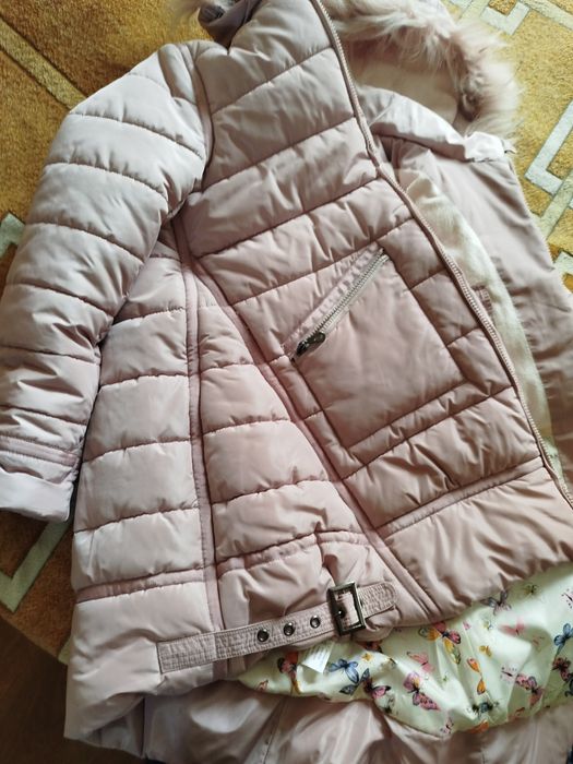 Зимняя куртка пуховик для девочек 140-150 см