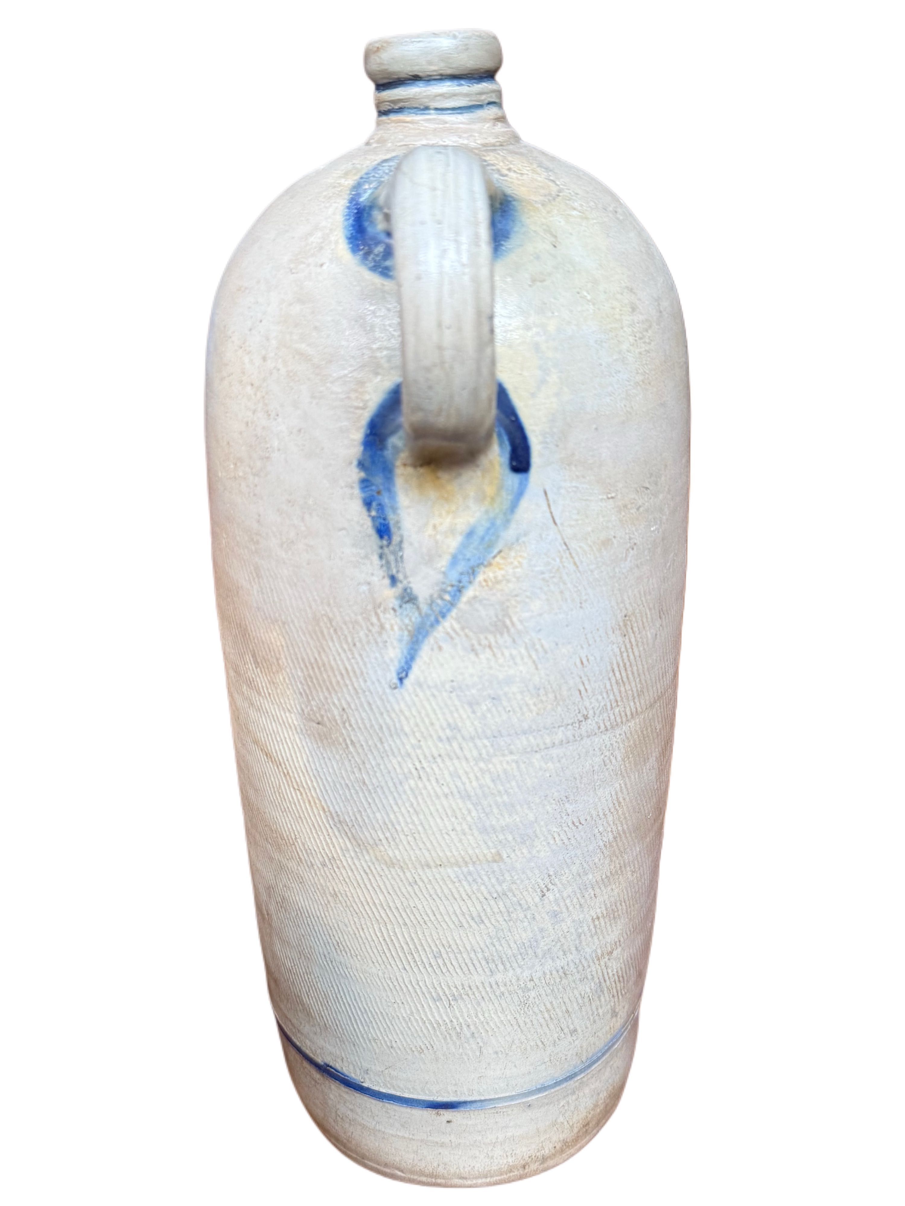 Jarro de Cerâmica Antigo - Stoneware Salt-Glazed - Raro Século XIX