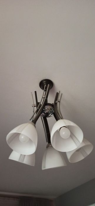 Lampa 5 kloszy wisząca