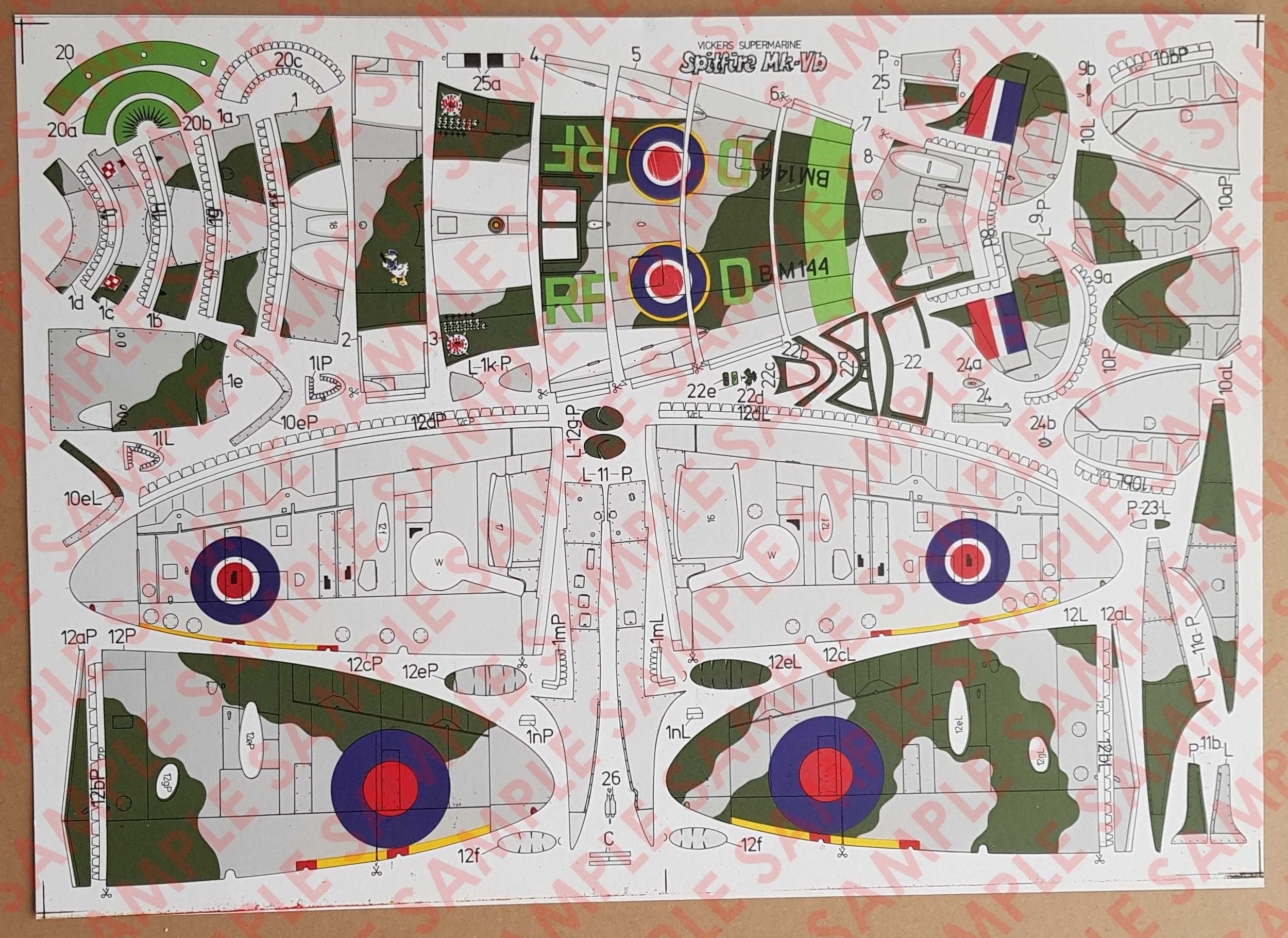 SPITFIRE Mk Vb – FLY MODEL Nr 85!, DARMOWA wysyłka !