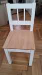 Vintage Ikea Svala  drewniany biały stolik i krzesełko dla dzieci
