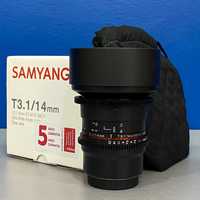 Samyang 14mm T3.1 ED AS IF UMC II (Micro 4/3) - NOVA - 5 ANOS GARANTIA