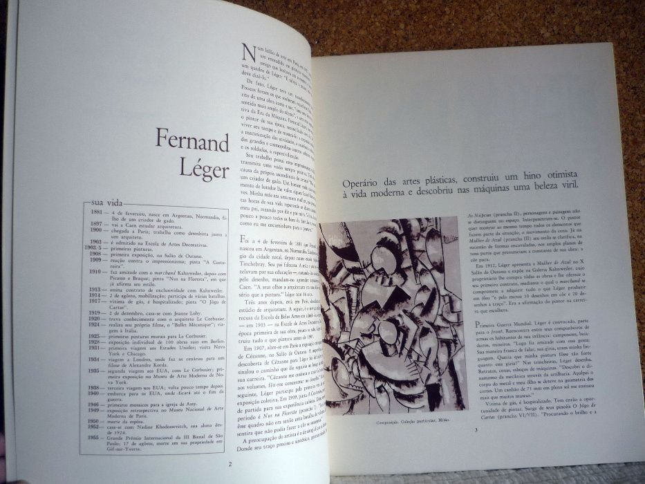 Revista Génios da Pintura LÉGER com posters para quadros