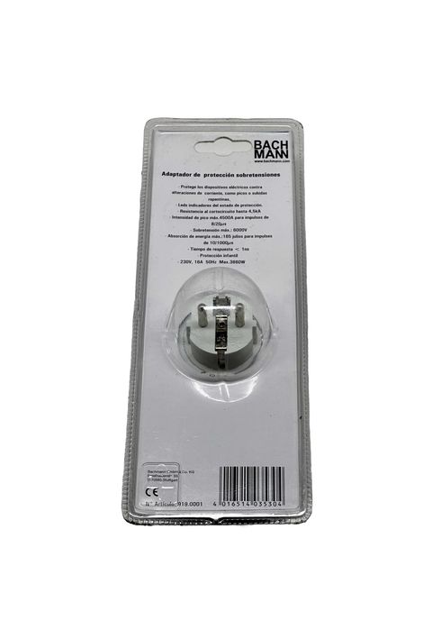 BACHMANN Adaptador com proteção contra picos de tensão NOVO