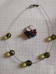 Conjunto de colar e anel