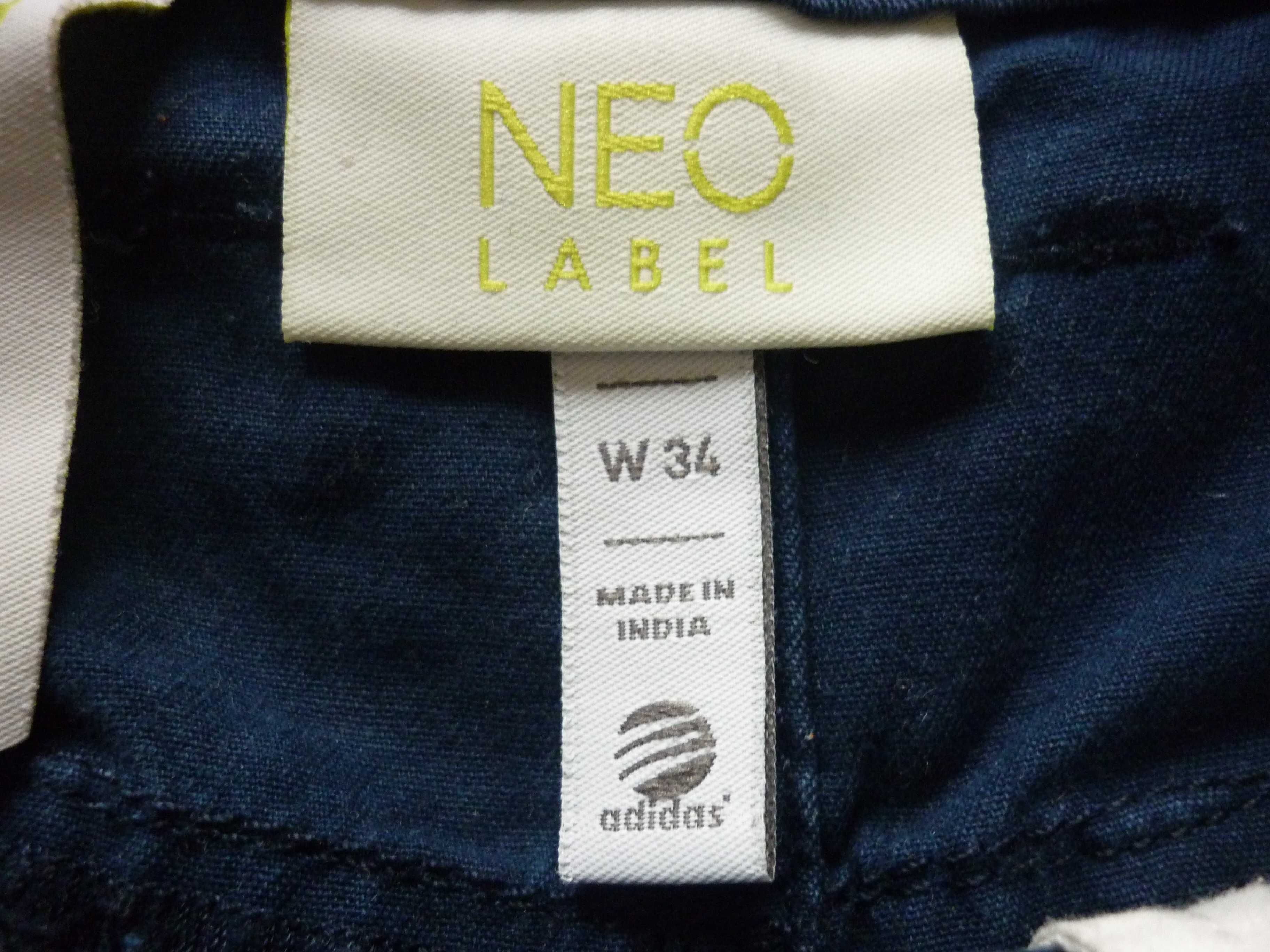 Męskie krótkie spodnie ADIDAS NEO rozmiar L W34 spodenki jeans UNIKAT!