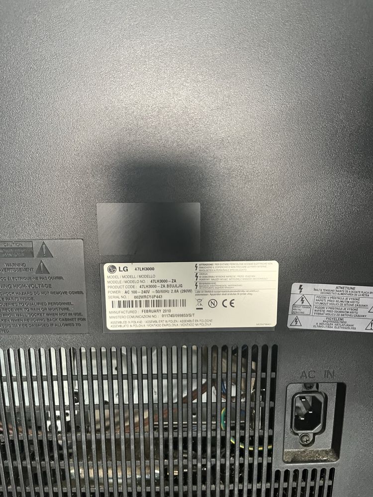Tv Lg 119cm lcd impecavel
