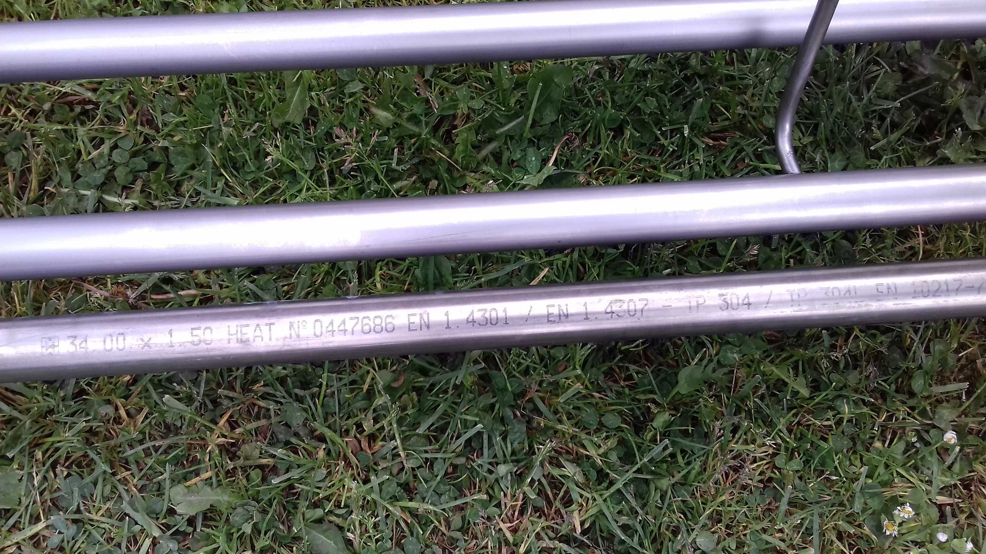 Poręcz przyścienna stal nierdzewna 2szt 220cm 1szt 200cm