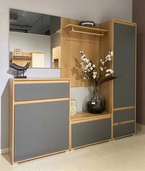 Прихожая Антрацит Артизан 206 см Нова зі складу Комплект з шафою