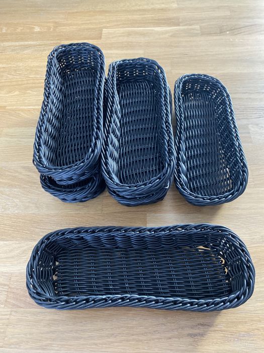 Koszyk na sztućce 6 sztuk czarne